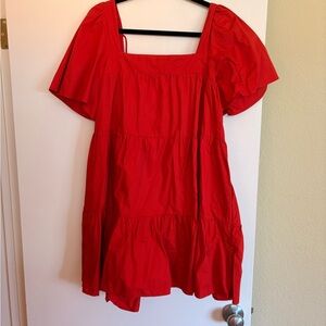 Abercrombie & Fitch Vibrant Red Dress